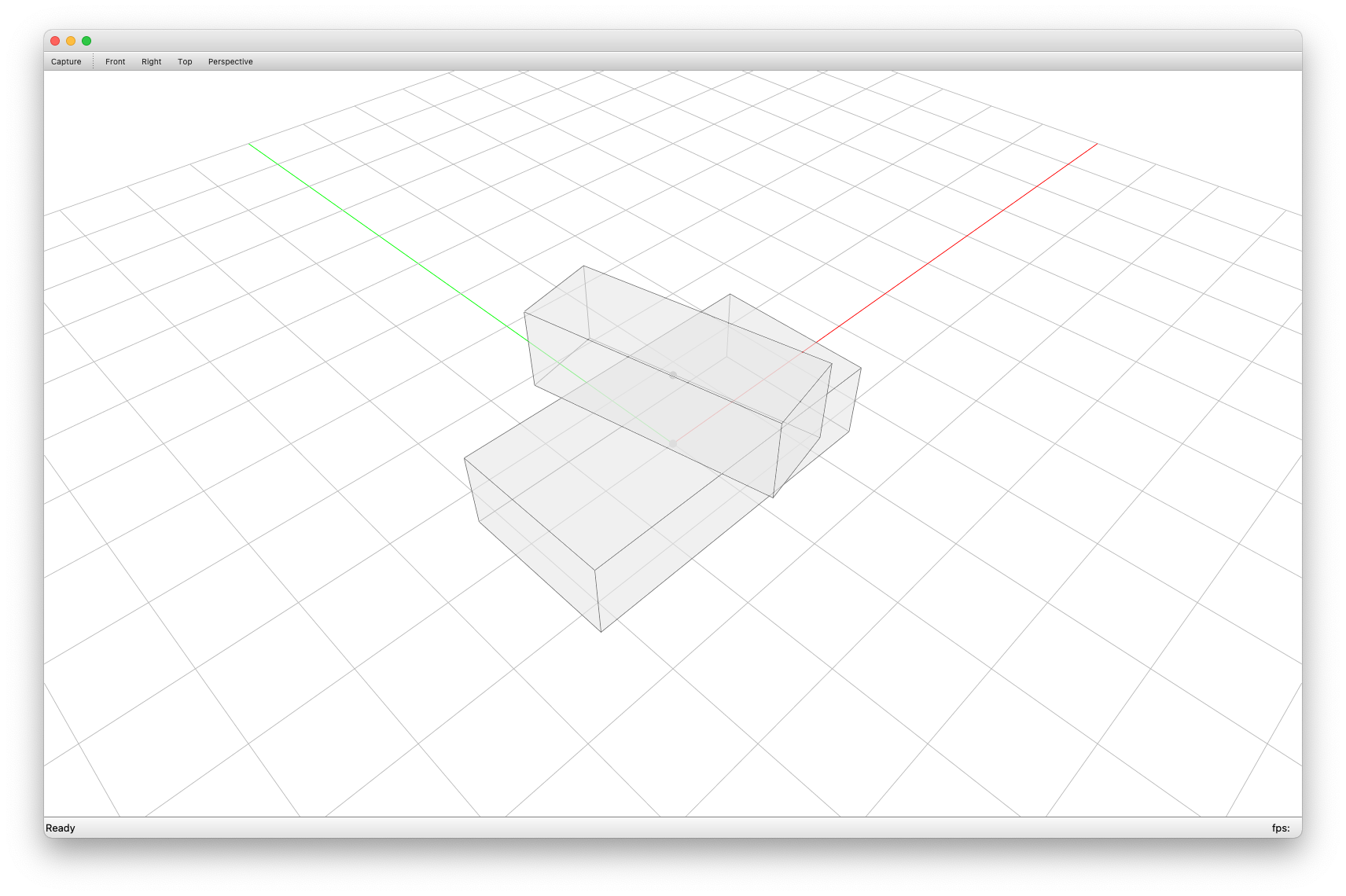Two blocks in an assembly