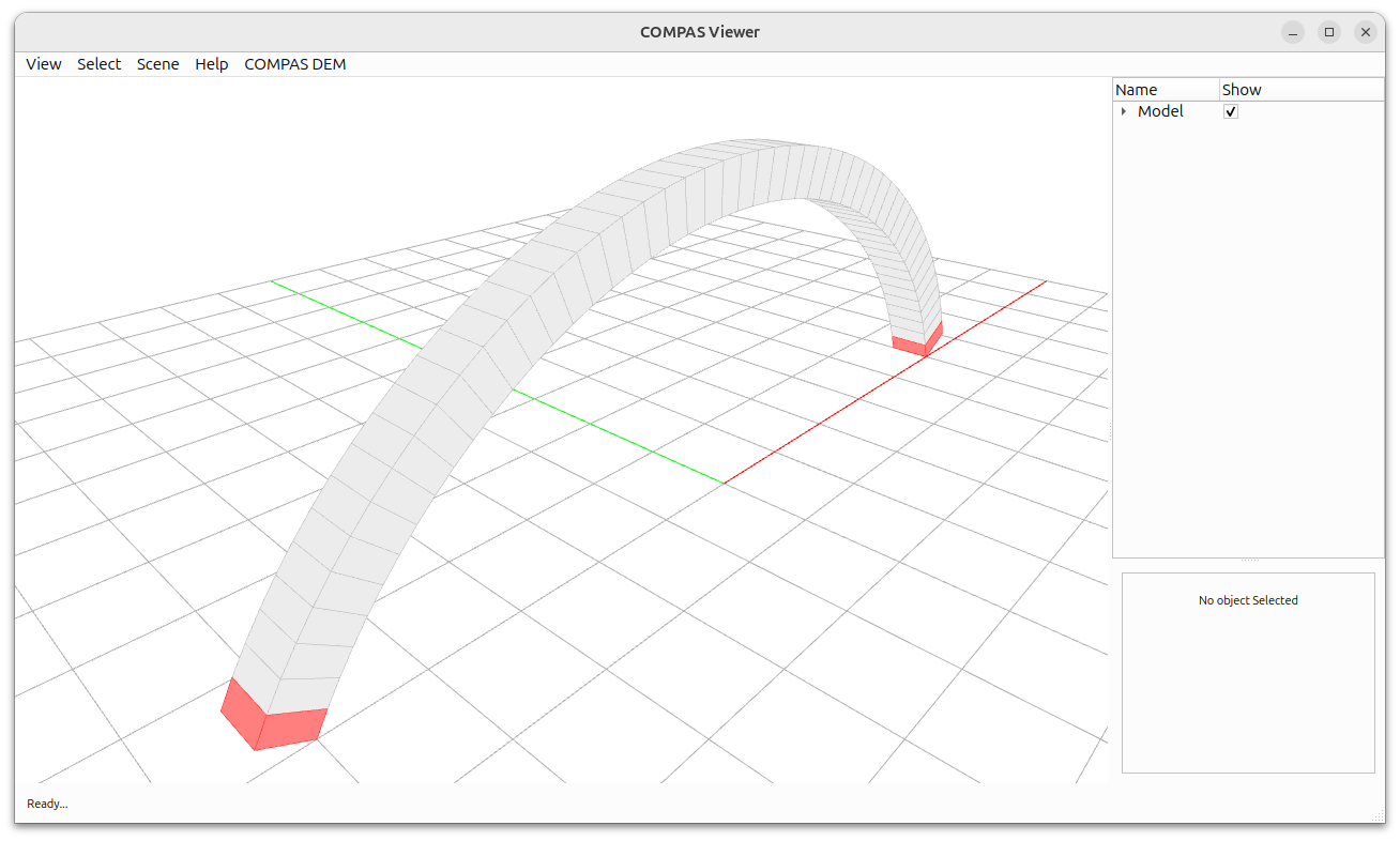 DEM of an Arch — COMPAS Discrete Element Models